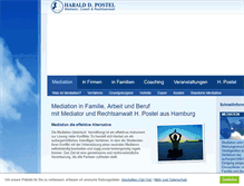 Tablet Screenshot of mediation-postel.de